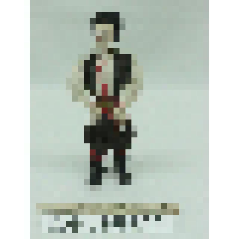 Сувенир. Кукла в мужском румынском народном костюме. Рубашка белая, жилет и брюки коричневые, пояс - кушак цветной