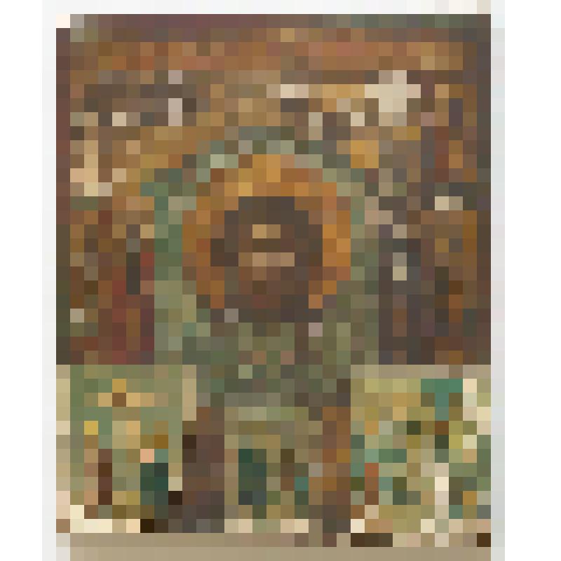 Икона "Нерукотворный образ Господа Бога и Спасителя нашего Иисуса Христа" (Спас на убрусе)  со святыми на полях