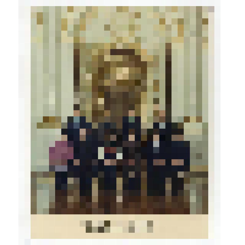 Делегаты 4-го Всесоюзного съезда колхозников от Тюменской области в Георгиевском зале Кремля. Фотография цветная