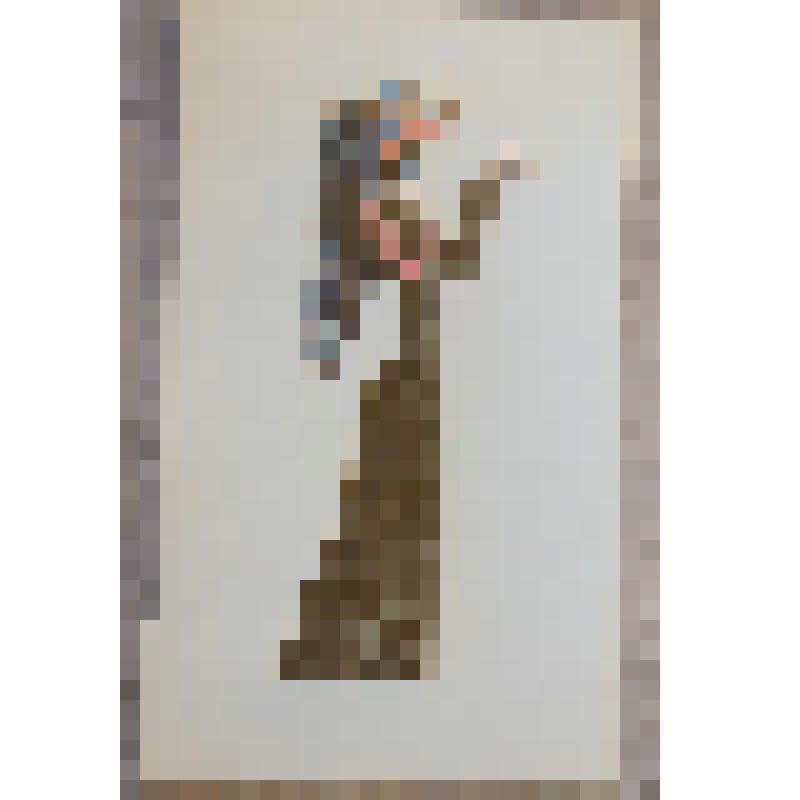 Эскиз куклы. "Певица Мари Жють". "Необыкновенный концерт" (Режиссеры: С. Образцов, С. Самодур). Москва, ГАЦТК