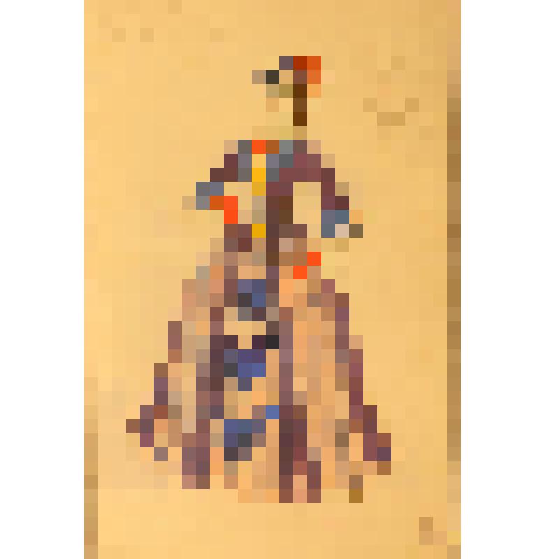 Эскиз костюма. "Мадам Бовари".(Сцена у Оме). "Мадам Бовари" (Режиссер А. Таиров). Москва, Государственный Камерный театр