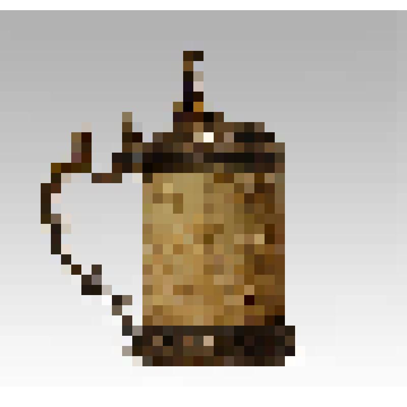 Кружка с ручкой и откидной на шарнире крышкой, с изображением "Триумфа Амфитриты"