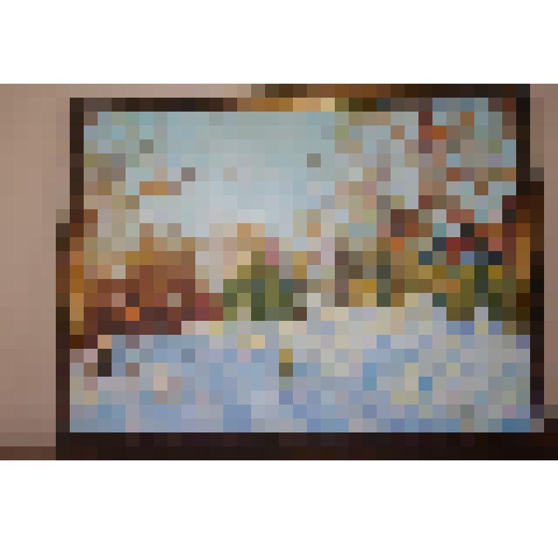 Картина «Зимний вечер» вольная копия с картины Д. Левина