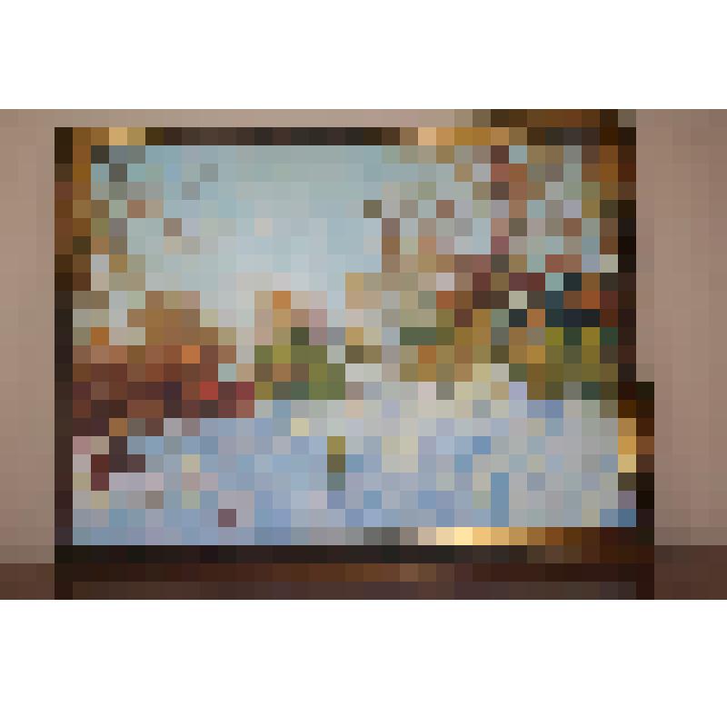 Картина «Зимний вечер» вольная копия с картины Д. Левина