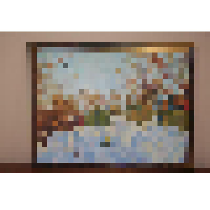 Картина «Зимний вечер» вольная копия с картины Д. Левина