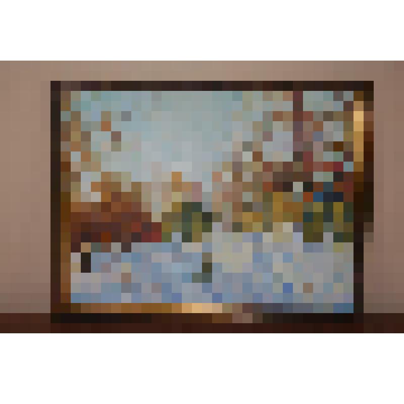 Картина «Зимний вечер» вольная копия с картины Д. Левина