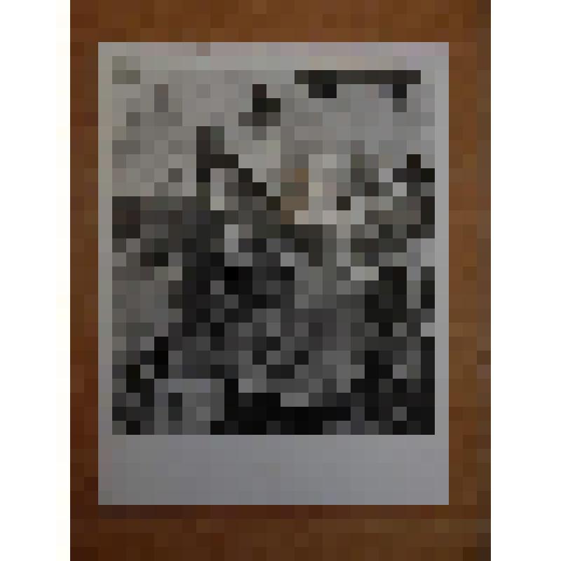 Фотография с изображением картины "На базаре" из серии "А.С. Пушкин в Арзамасе" Д.Д. Арсенина. С дарственной надписью Д.Д. Арсенина к И.М. Смоктуновскому