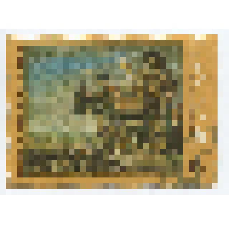 Марка почтовая с репродукцией работы художника Луи Ленэна "Семейство молочницы" (1640-е гг.)