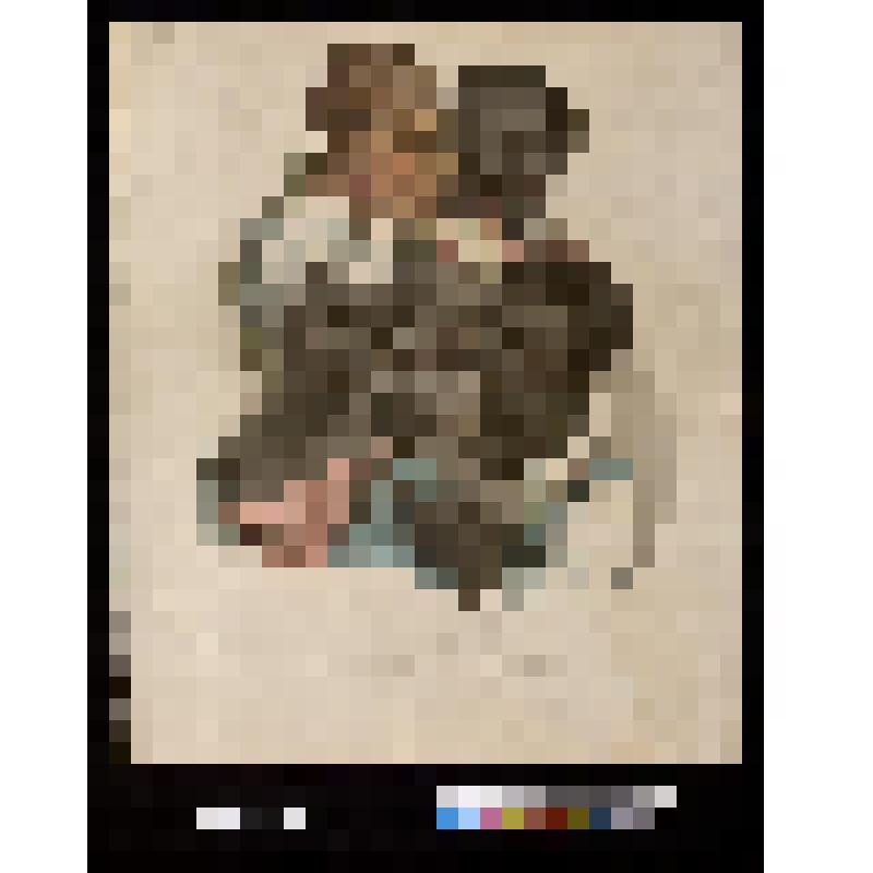 Лист из серии "Гримасы"