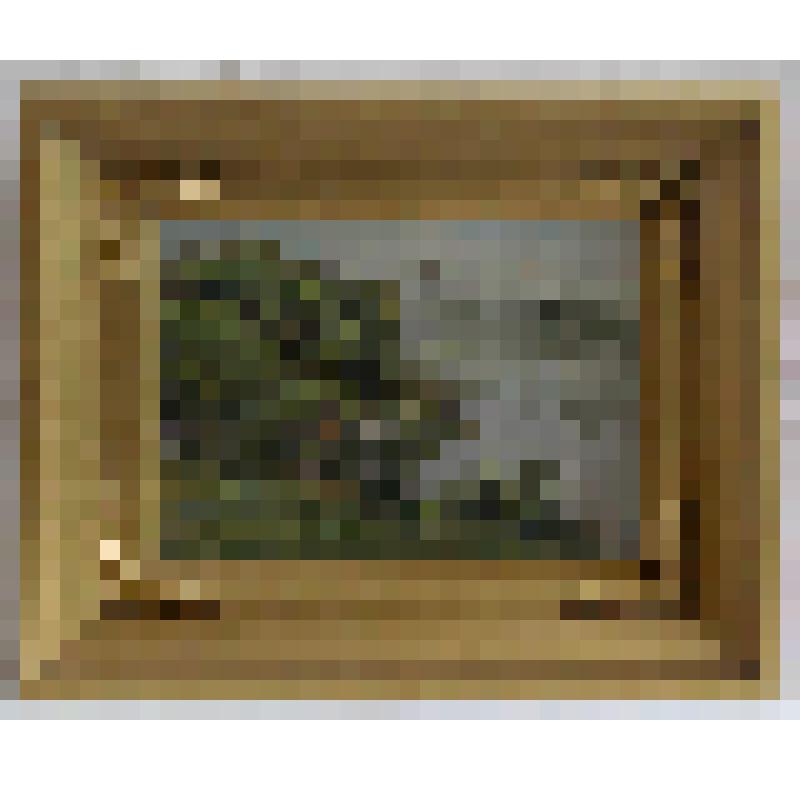 Картина. Камышловский пейзаж. Туман