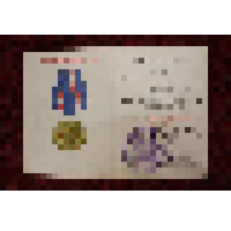 Удостоверение. 60 лет Вооруженных сил СССР выдано Хуббутдинову Галимзян Хуббутдиновичу