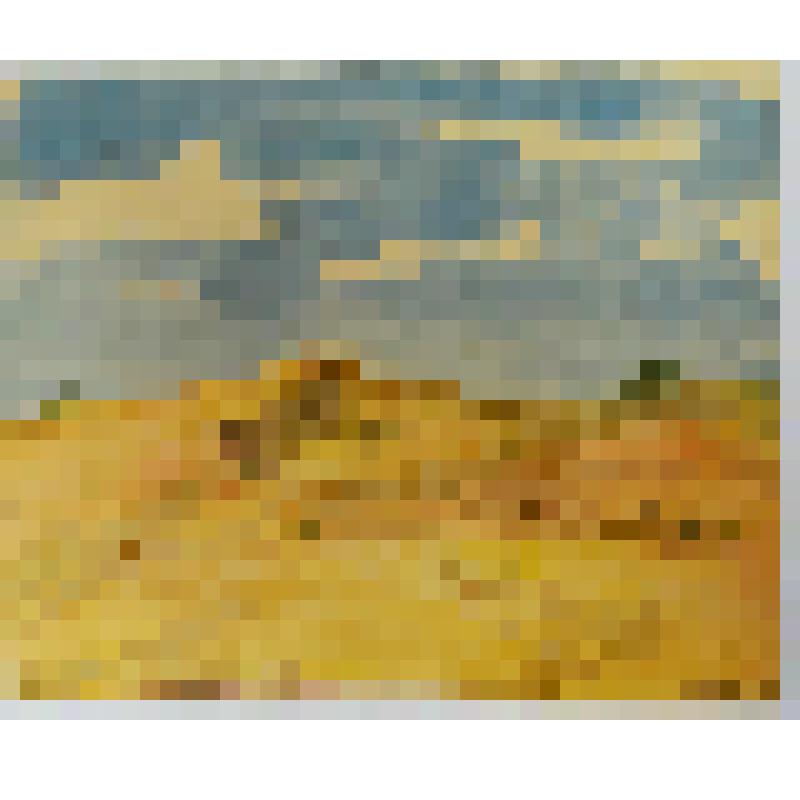 Акварель. Барханы на Волге