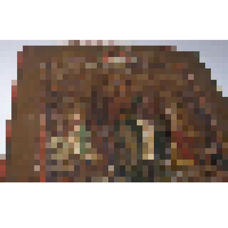 Икона "Иоанн Предтеча - ангел пустыни с сценами жития в клеймах"