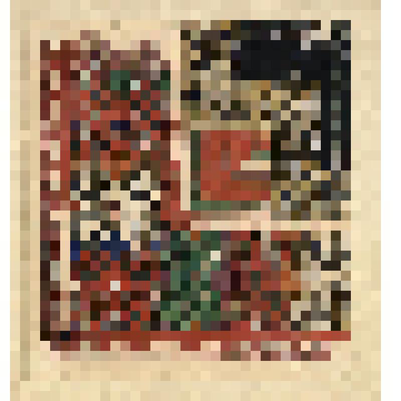 Зарисовка детали орнамента поневы. Из альбома "Орнамент русской народной женской одежды. Женская одежда средне-русской полосы. Отдельные предметы одежды и детали орнамента. Часть III-А."