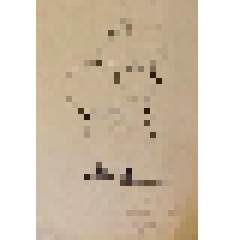 Рисунок. Шарж. Е.Я.Милютина в роли Модной портнихи. "Большая семья" (Постановка 1936 г.). Москва, Московский театр Сатиры