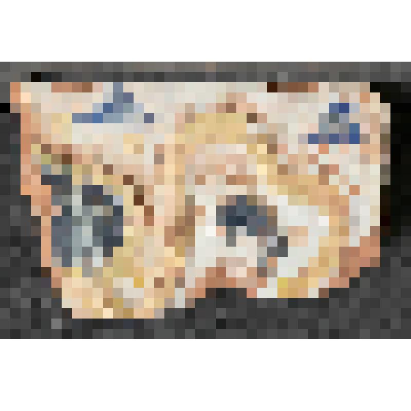 Изразец печной  рельефный полихромный. Фрагмент