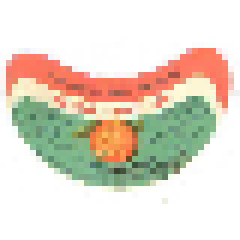 Кольеретка-этикетка горловая к напитку «Апельсин» производства Кибрайского пиво-безалкогольного комбината Узбекской ССР, из коллекции кольереток – этикеток горловых к безалкогольным напиткам