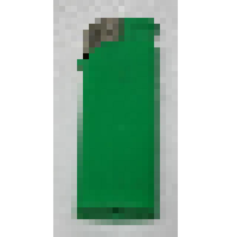 Зажигалка кремневая из пластмассы зелёного цвета