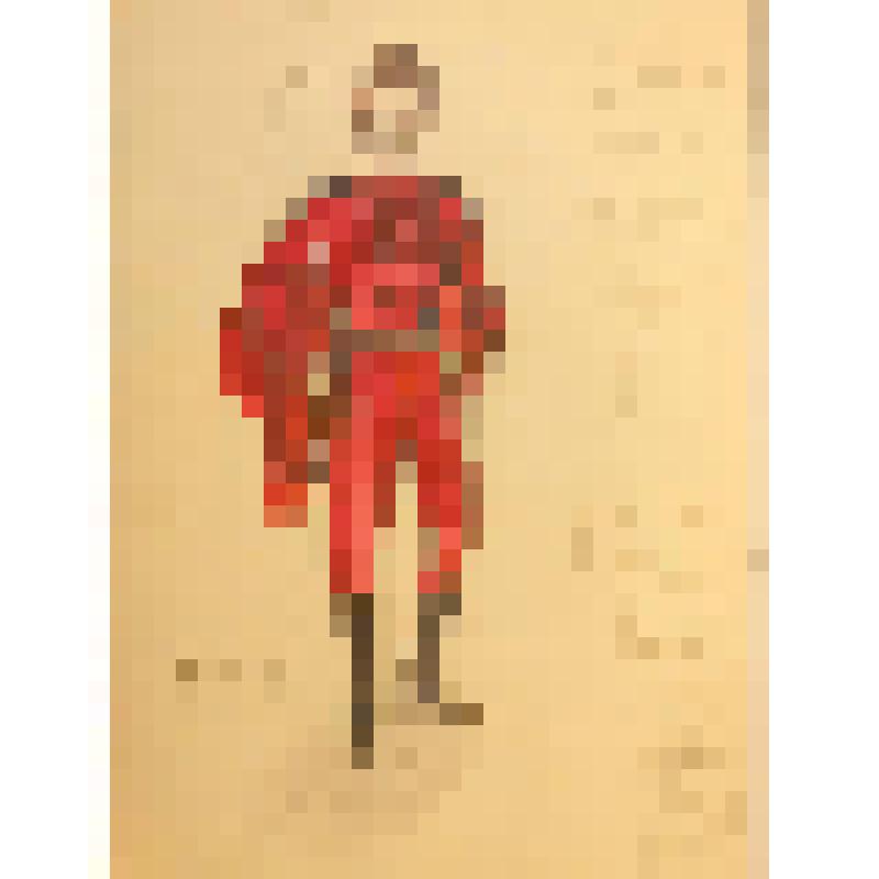 Эскиз костюма. "Курчаев". "Не все коту масленица" (Режиссер А. М. Лобанов). Москва, Московский театр Сатиры