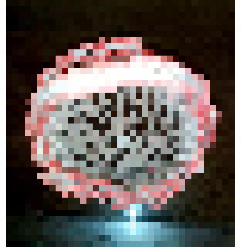 Вязаная ваза с ручкой вверху