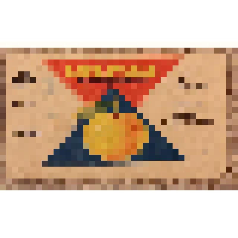 Этикетка бутылочная к сиропу «Мандариновый» производства Всеволожского промкомбината, из коллекции этикеток бутылочных к минеральной воде, безалкогольным напиткам, сокам, сиропам