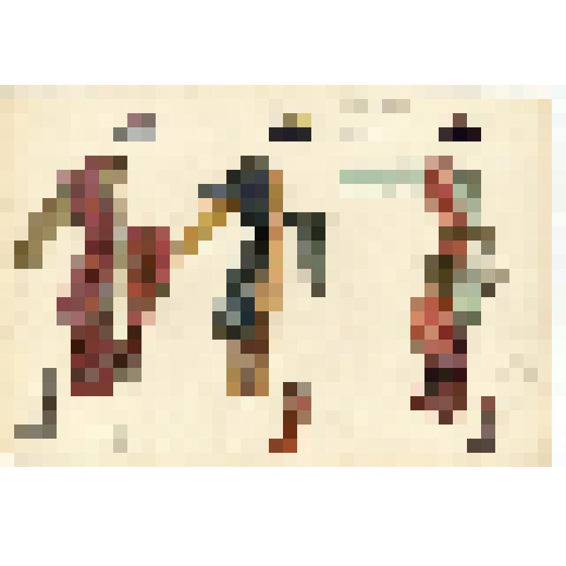 Эскизы костюмов. Джигиты, 2 акт. "Шурале". Яруллин Ф.; 1955, балетм. Якобсон Л.В., худ. Мильчин Л.И., худ. по костюмам Птушко А