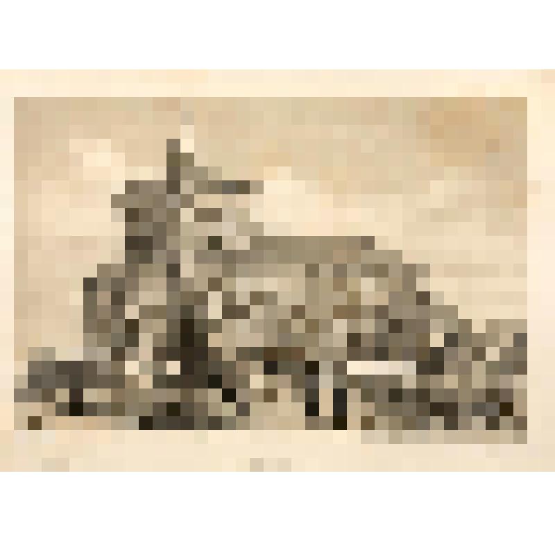 Литография. "Троицкий монастырь. Московская губерния. Церковь и трапезная."