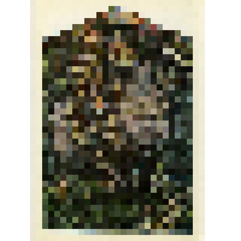 Открытка "Богатырь". 1898 г. М.А. Врубель (1856-1910). Государственный Русский музей