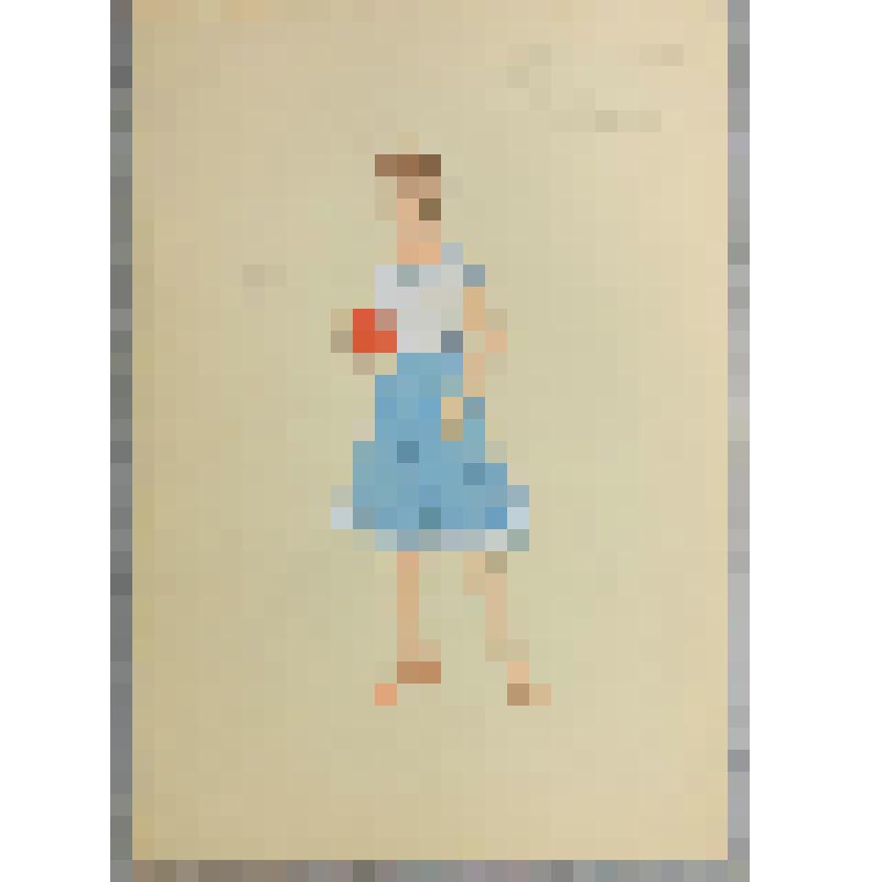 Эскиз костюма. "Генриетта". "Маленькая студентка" (Режиссер О.Барсегян). Львов, Государственный театр юного зрителя им. М. Горького