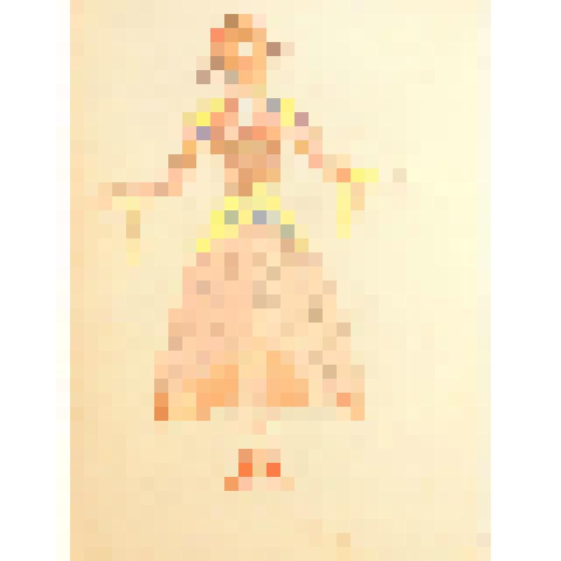 Эскиз костюма. Женский персонаж. "Кавказский меловой круг" (Режиссер В. Дудин). Москва, Московский академический театр имени Вл. Маяковского