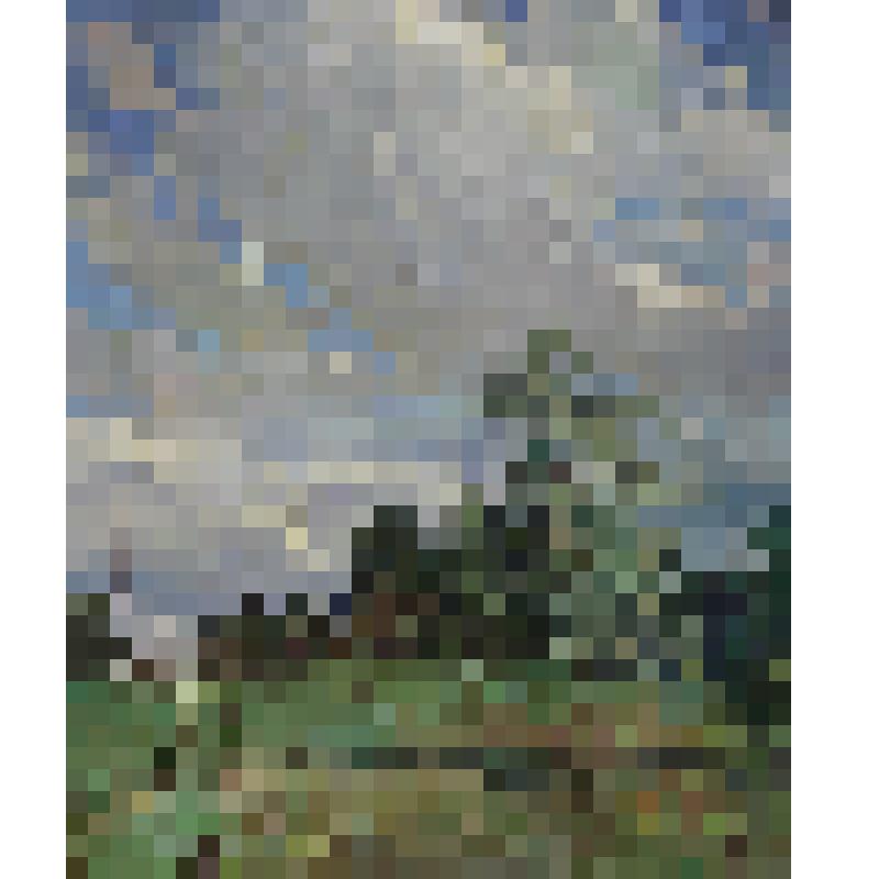 Картина " Ветренный денек" 1975г. Художник Осокин Н.Н. г. Бугульма