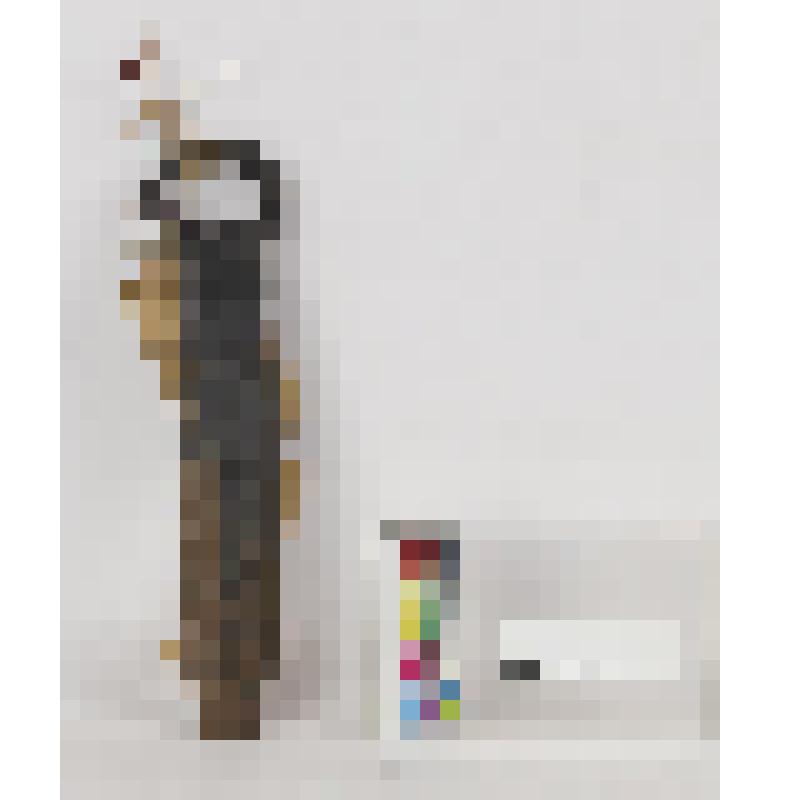 Нож медный с кольцом с продольной бороздой с косыми штрихами по краю, с одной стороны