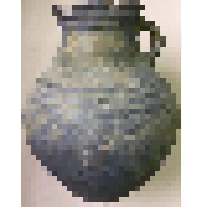 Кувшин сероглиняный, приобретеный в результате проводившейся в июле 1996 г. историко-этнографической экспедиции, организованной международной ассоциацией иследователей истории и культуры российских немцев (руководитель Плеве И.Р.)