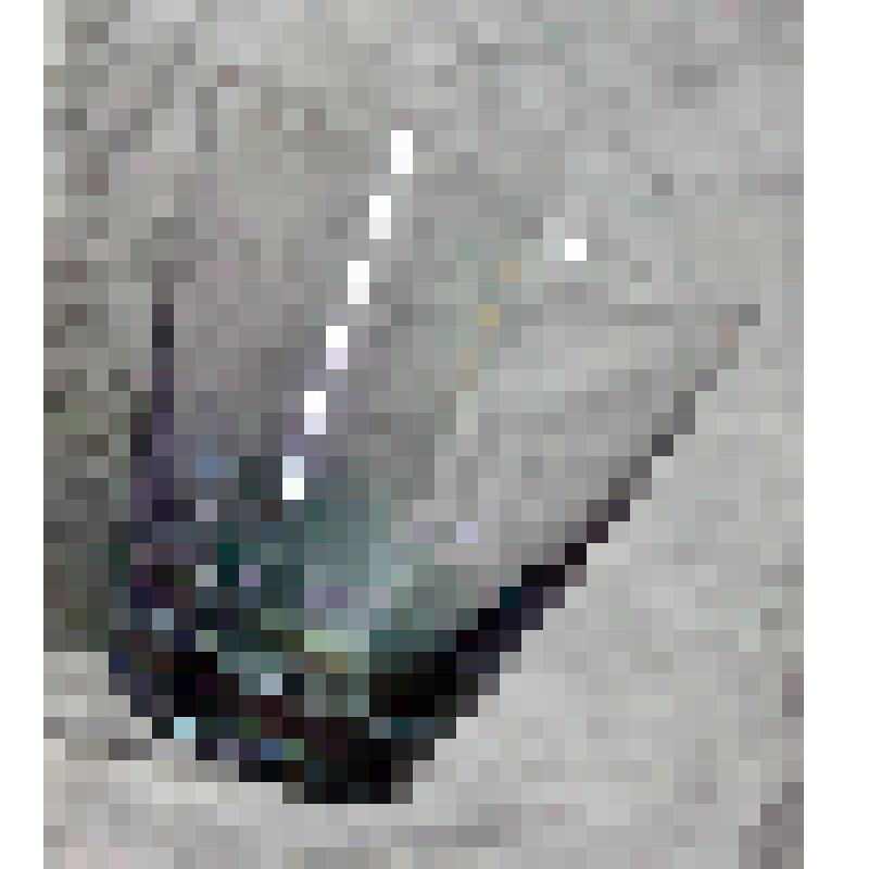 Стопка прозрачного дымчато-зеленого стекла для крепких спиртных напитков. Из набора, из коллекции документальных, фотографических и вещевых материалов о Миловидовой Инне Борисовне (1929-2009), кандидате биологических наук, преподавателе биофака Саратовско