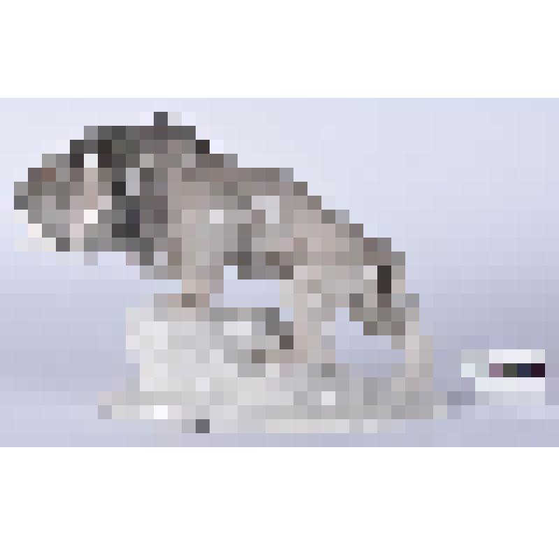 Фарфоровая фигура - "Лев, поднимающийся на каменную глыбу"