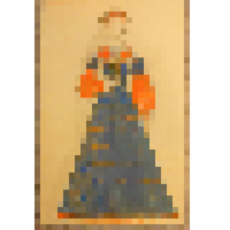 Эскиз костюма. Женский персонаж. "Человек, который смеется" (Режиссер П. Васильев. Инсценировка: А. Талбузин, А. Полевой). Москва, Московский драматический театр им. Н.В. Гоголя