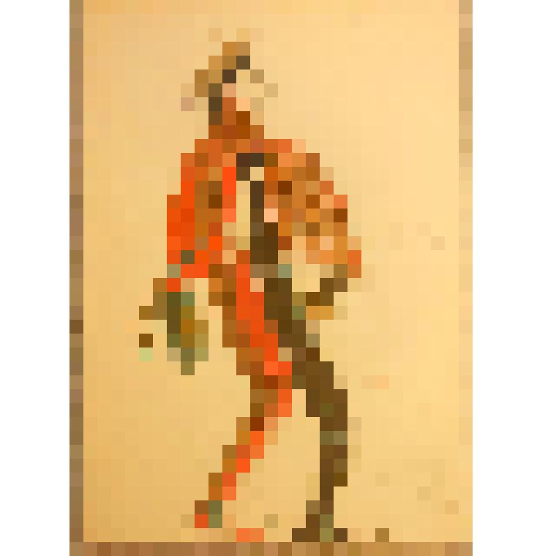 Эскиз костюма. "Урсус". "Человек, который смеется" (Режиссер П. Васильев. Инсценировка: А. Талбузин, А. Полевой). Москва, Московский драматический театр им. Н.В. Гоголя