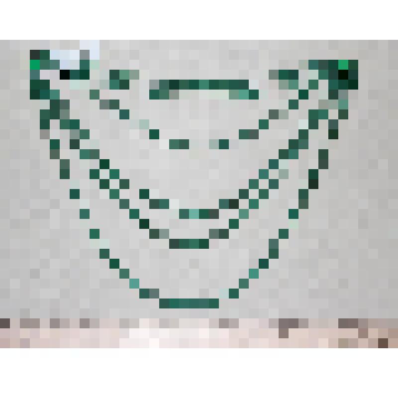 Бисер зеленый круглый уплощенный, №46 в низке