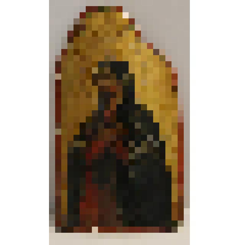 Клеймо из царских врат «Богоматерь»