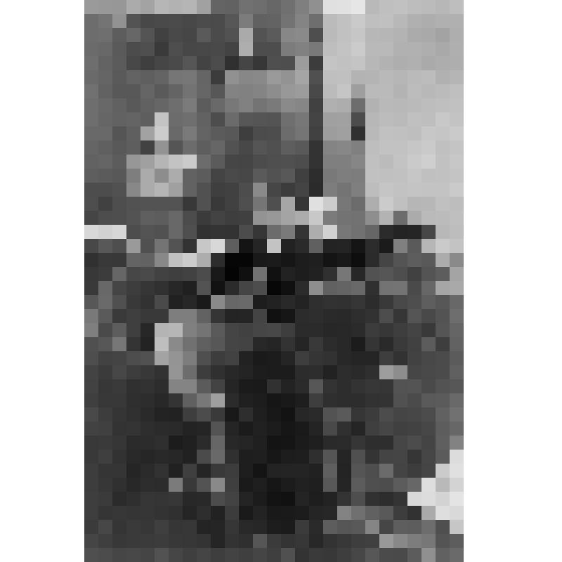 Негатив. Шостакович Д.Д. и Александров Ан. сидят за роялем. На переднем плане публика