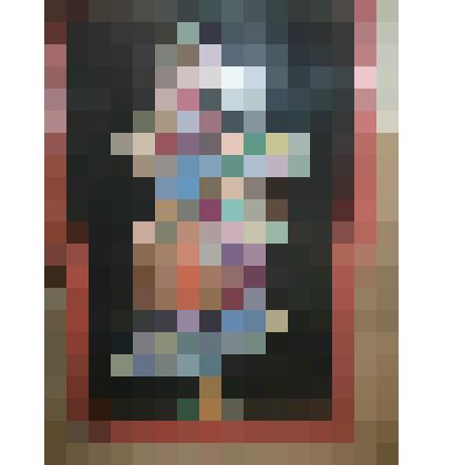 Вышивка "Девушка с цветами"