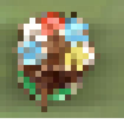 Значок  с надписью 8 марта и изображением букета цветов