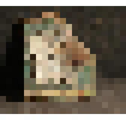 Изразец – поясок печной  рельефный полихромный. Фрагмент