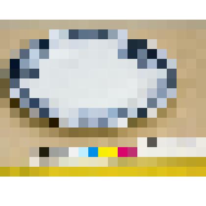 Тарелка десертная, фаянсовая, белая, со смешанным орнаментом синего цвета, из столового сервиза "Lima"