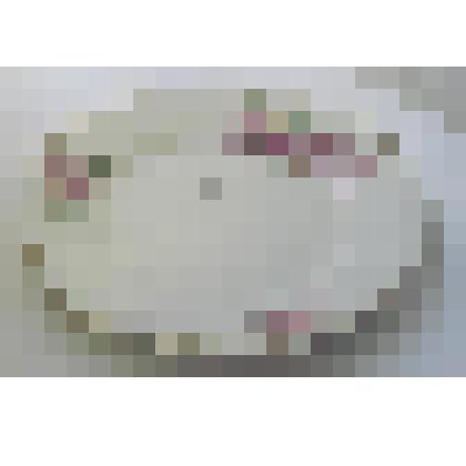 Тарелка десертная с изображением хризантем