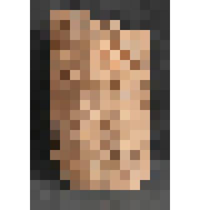 Изразец печной нащельник рельефный красный. Фрагмент