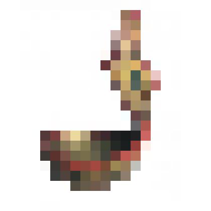 Солонка с хохломской росписью с ручкой в виде птицы