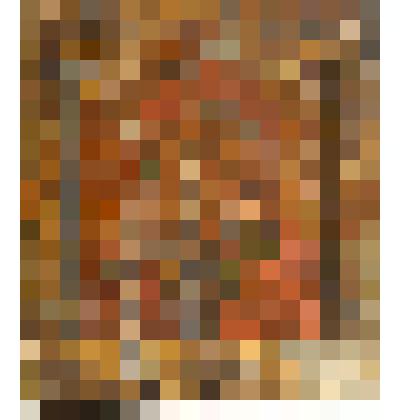 Богоматерь Казанская  с мощевиками. Икона