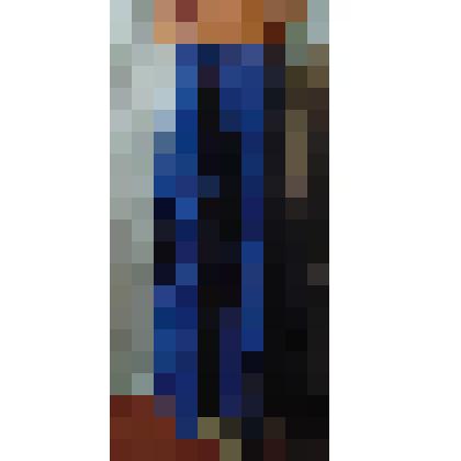 Сарафан из синего сатина