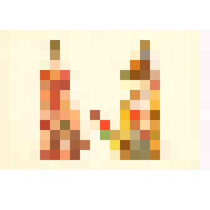 Открытка с изображением Нижегородского русского национального костюма из набора открыток "Русский народный костюм. 19 век"